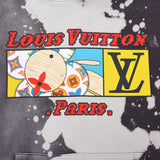Close-up detail shot of Louis Vuitton luxury clothing with everyday silhouette