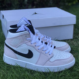 Nike Streetwear sneakers in neutral cream sleek tonal finish front view