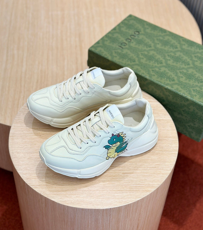 Gucci fresh white-and-black luxury sneakers view 6 streetwear statement look