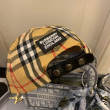 Side view of Burberry unisex cap