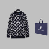 Front view of Louis Vuitton luxury clothing with streetwear-inspired cut