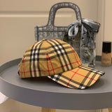 Angled view of Burberry unisex cap