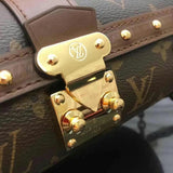 Back view of polished structured women's handbag – women's everyday handbag