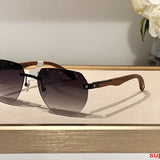 Close-up detail view of Cartier unisex sunglasses