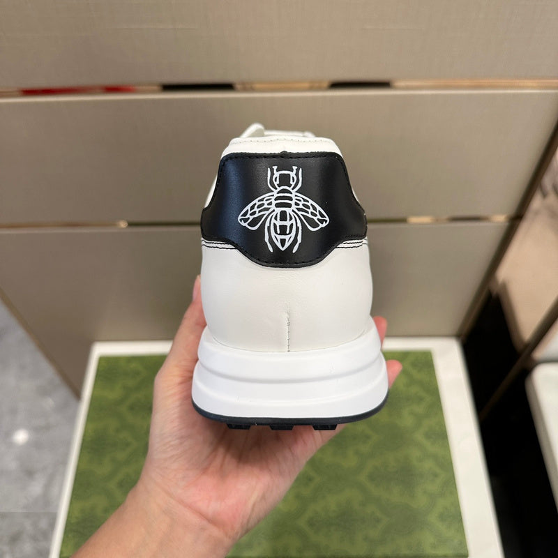 Gucci bold contrast luxury sneakers view 7 minimalist modern build