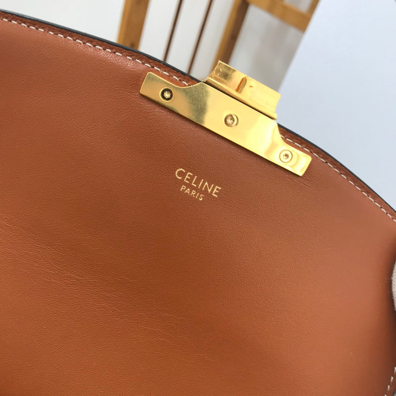 Side profile of signature elevated women's handbag – women's designer-style accessory