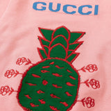 Full styled look of Gucci luxury clothing with logo-detail design