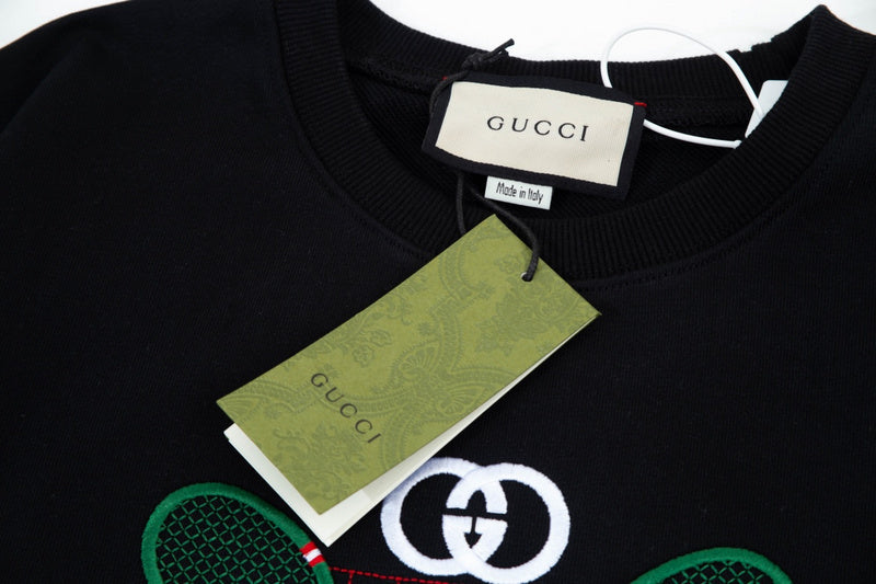 Full styled look of Gucci luxury clothing with contemporary cut