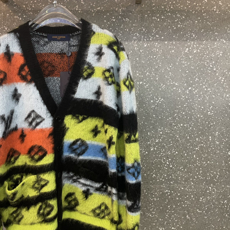 Front view of Louis Vuitton luxury clothing with contemporary cut