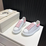 Alexander McQueen crisp white luxury sneakers view 7 everyday casual design