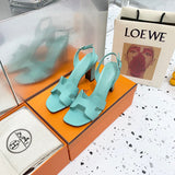 Hermès Beige Slide Sandals - Detail Shot of Craftsmanship