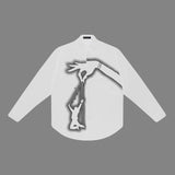 Side profile of Louis Vuitton luxury clothing with monogram-inspired silhouette