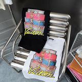 Close-up detail shot of Louis Vuitton cotton t-shirt with relaxed-fit cut