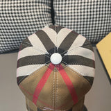 Side view of Burberry unisex cap