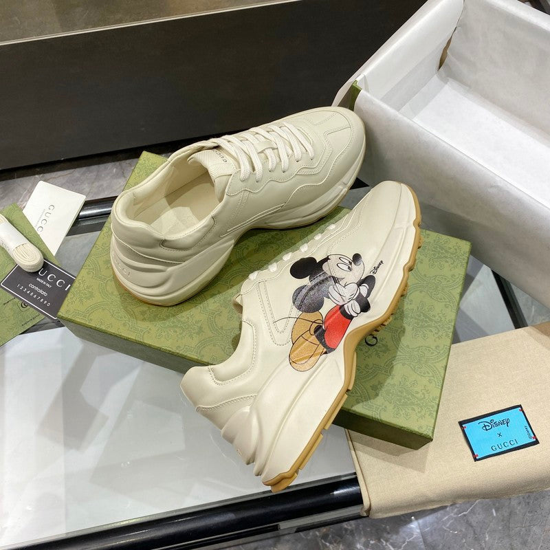 Gucci muted earth tones luxury sneakers view 10 heritage-inspired look