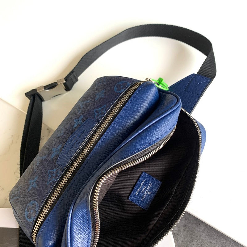 Front view of modern sleek women's handbag – women's luxury accessory