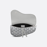 Handle and strap detail of sleek polished women's handbag – women's luxury accessory