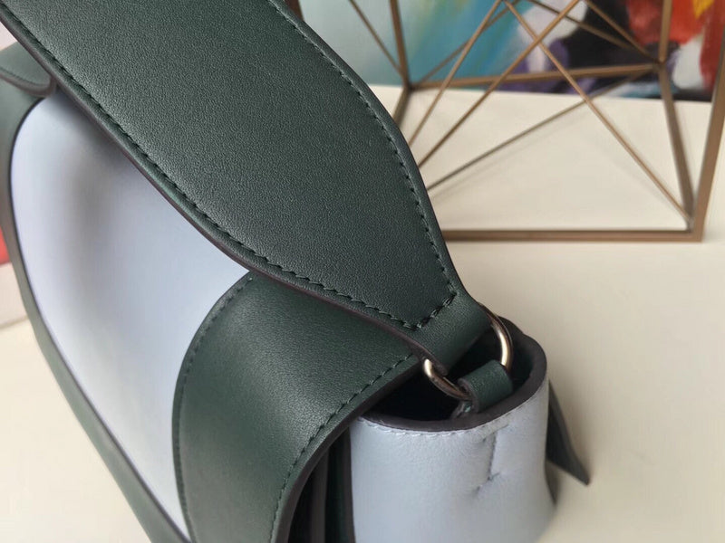 Back view of classic signature women's handbag – women's luxury handbag