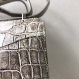 Close-up detail of sculpted bag design