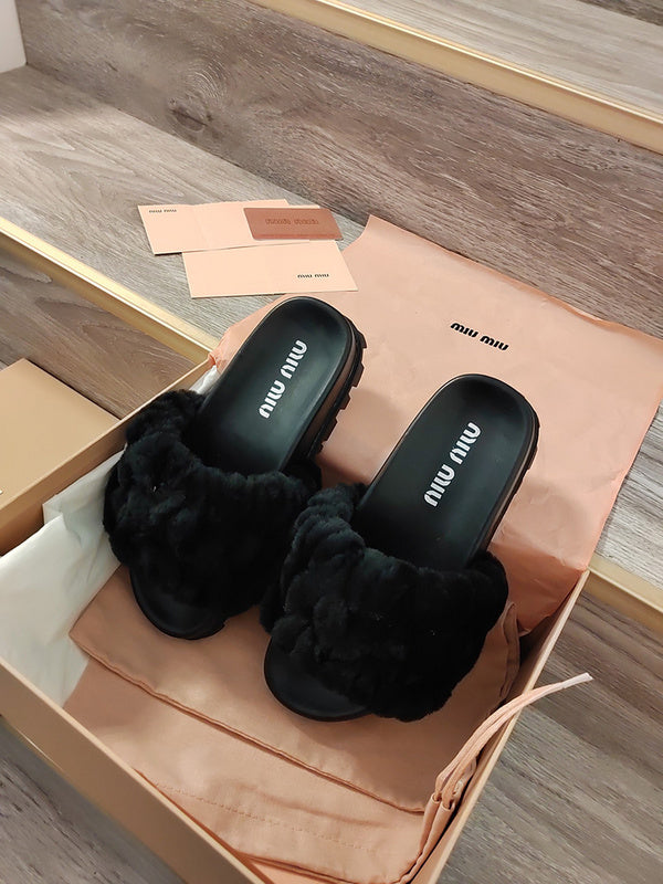 Miu Miu luxury shoes detail shot