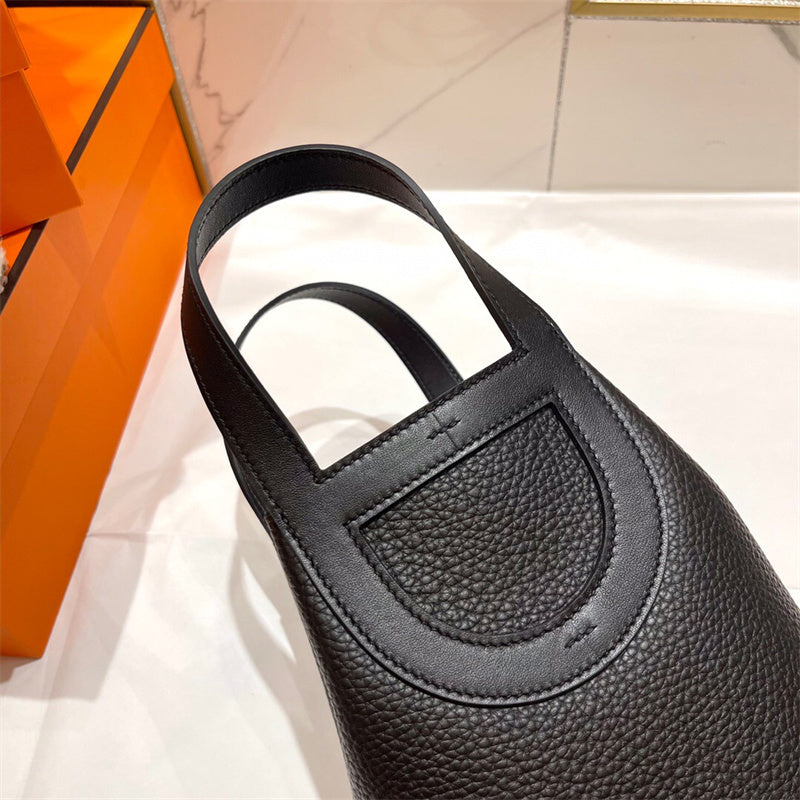 Close-up detail of poised bag design