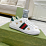 Gucci Luxury sneakers in clean off-white bold athletic profile front view