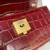 Chic Premium PU Leather Handbag - Everyday Elegance | Women's Everyday Carry Handbag #413 - styled full view (image 7) of designer-inspired handbag