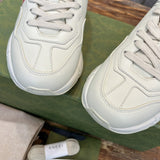 Gucci crisp white luxury sneakers view 5 everyday casual design