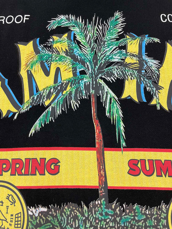 Close-up of Amiri hoodie craftsmanship