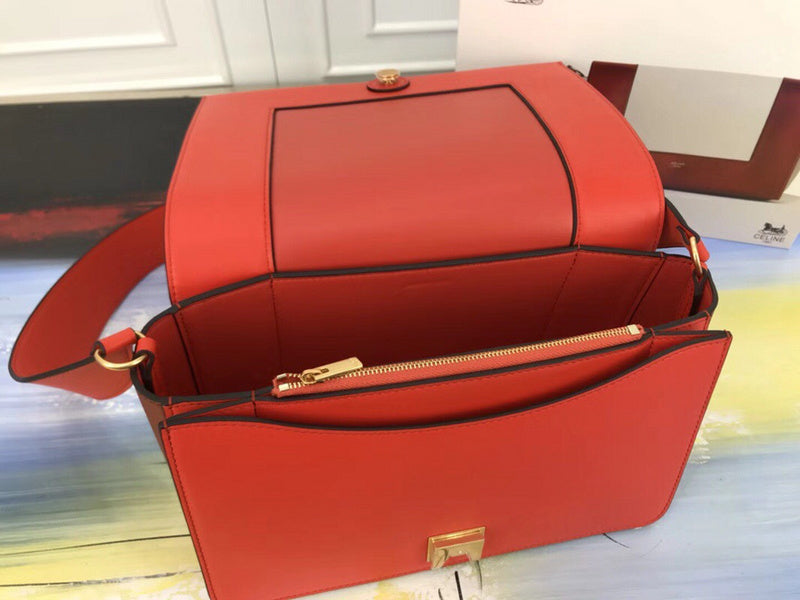 Top view of classic polished women's handbag – women's luxury accessory