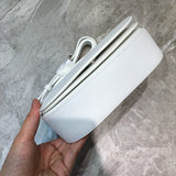 Polished Faux Leather Handbag - Everyday Elegance | Women's Designer-Inspired Purse #812 - hardware and detail close-up (image 5) of designer-inspired handbag