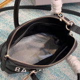 Polished Premium PU Leather Handbag - Smooth Faux-Leather Exterior | Women's Premium Handbag #655 - hardware and detail close-up (image 5) of designer-inspired handbag