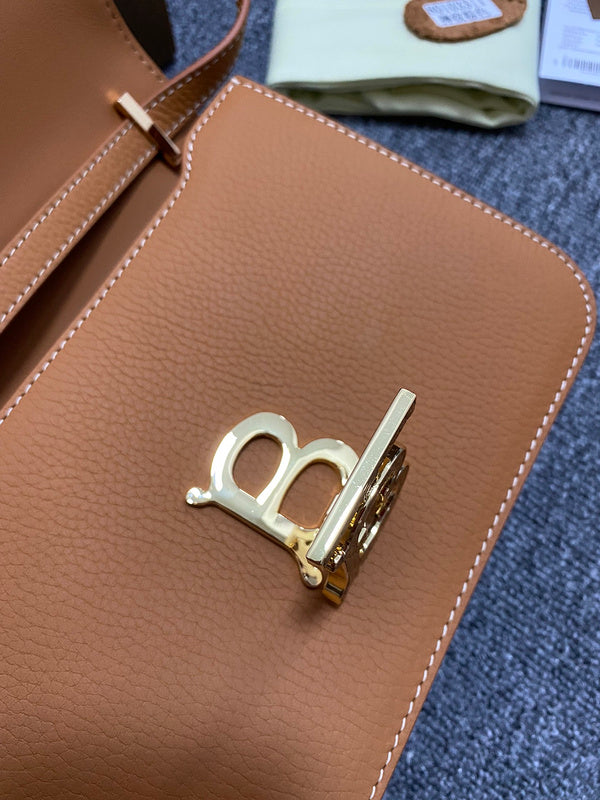 Understated Premium PU Leather Handbag - Understated Luxury Look | Women's Statement Accessory #1146 - back view (image 4) of designer-inspired handbag