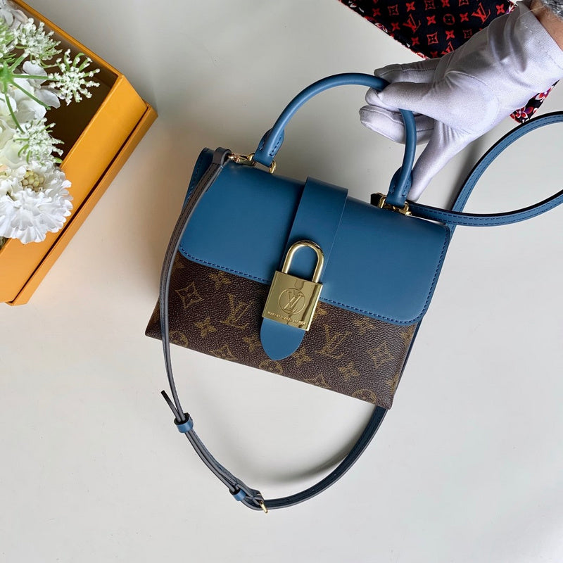 Front view of sleek structured women's handbag – women's statement bag