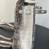 Close-up detail of curated bag design