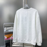 Side profile of Louis Vuitton luxury clothing with label-forward styling