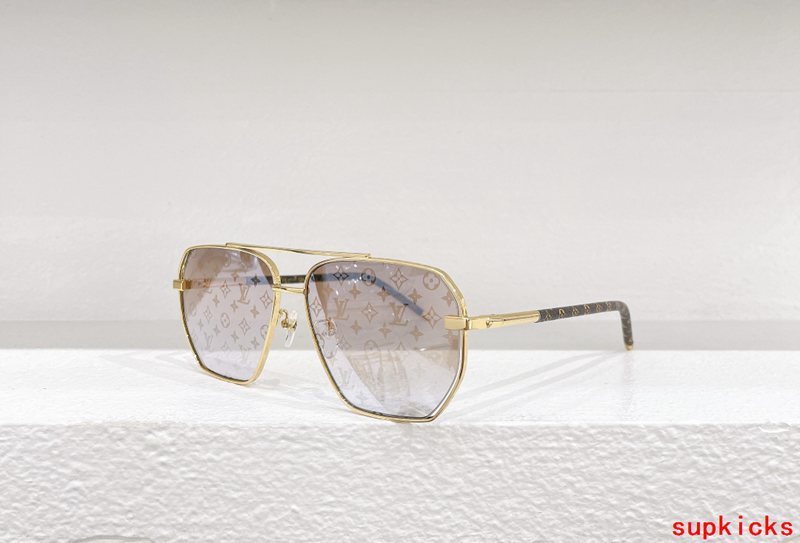 Side view of Louis Vuitton unisex sunglasses