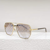 Side view of Louis Vuitton unisex sunglasses