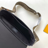 Front view of structured polished women's handbag – women's designer-style accessory