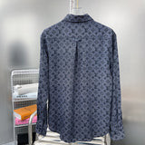 Side profile of Louis Vuitton luxury clothing with label-forward styling