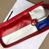 Bold Faux Leather Handbag - Polished Finish | Women's Luxury Handbag #934 - hardware and detail close-up (image 5) of designer-inspired handbag