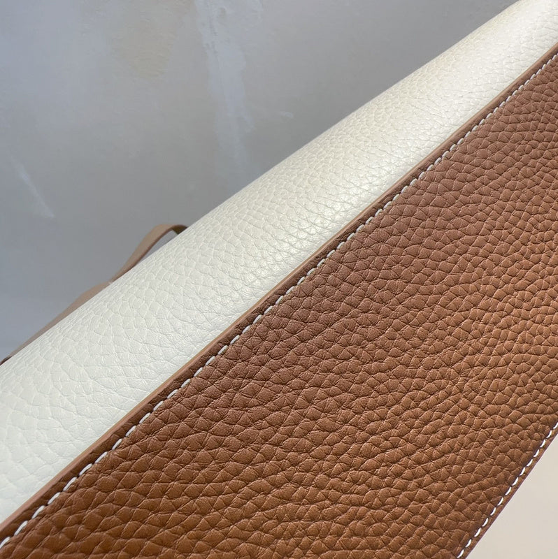Elegant Vegan Leather Handbag - Refined Silhouette | Women's Fashion Handbag #1093 - styled full view (image 7) of designer-inspired handbag