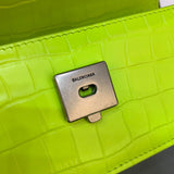 Structured Vegan Leather Handbag - Signature Hardware Accents | Women's Statement Accessory #420 - styled full view (image 7) of designer-inspired handbag