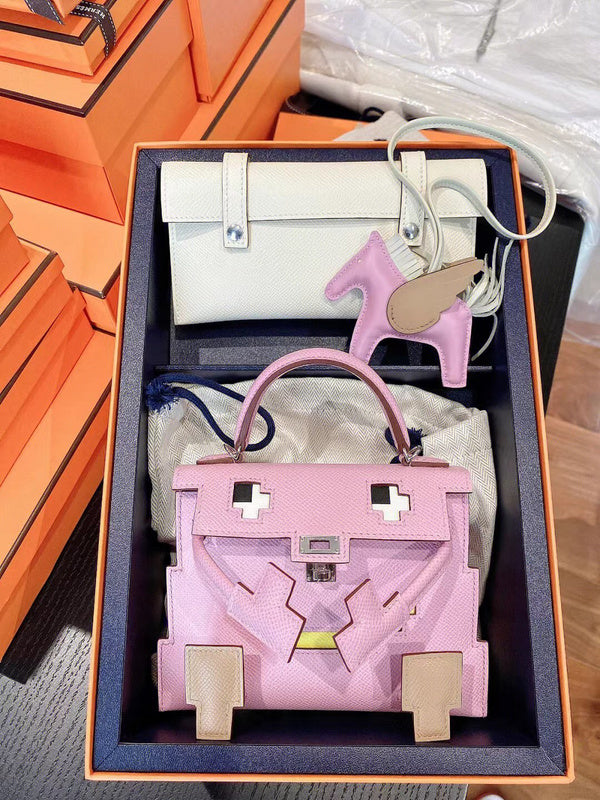 Close-up detail of timeless bag design