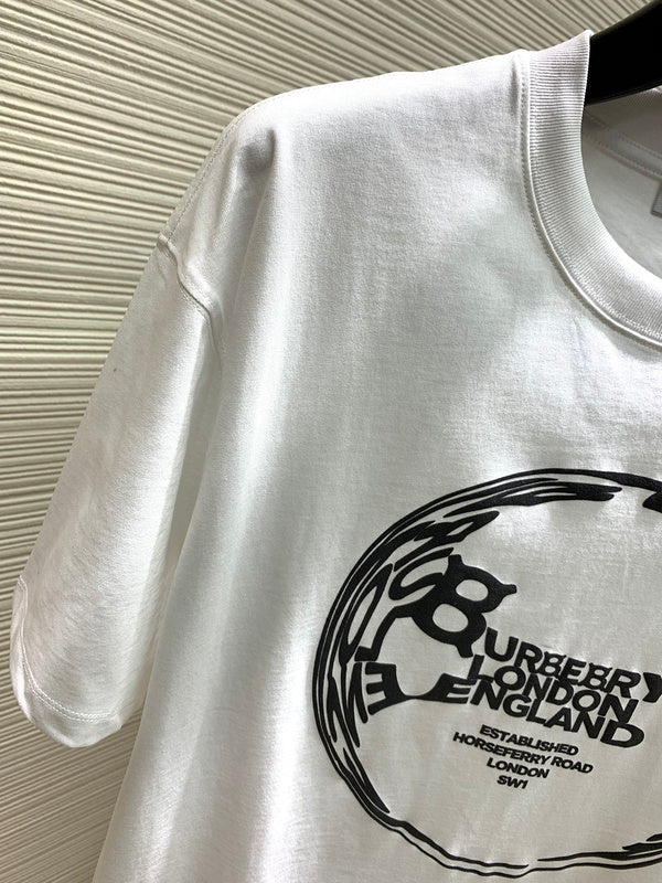 Burberry luxury t-shirt detail shot