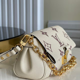 Back view of premium refined women's handbag – women's luxury handbag