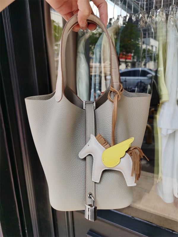 Close-up detail of elegant bag design