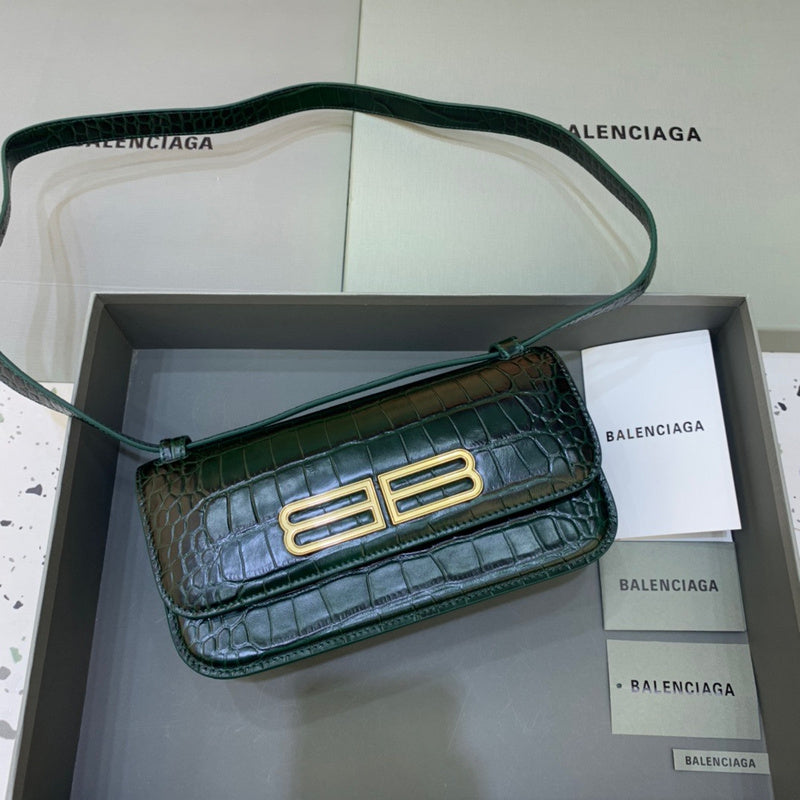 Contemporary Vegan Leather Handbag - Signature Hardware Accents | Women's Fashion Handbag #407 - front view (image 1) of designer-inspired handbag