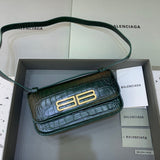Contemporary Vegan Leather Handbag - Signature Hardware Accents | Women's Fashion Handbag #407 - front view (image 1) of designer-inspired handbag