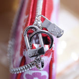 Interior view of structured elevated women's handbag – women's luxury accessory